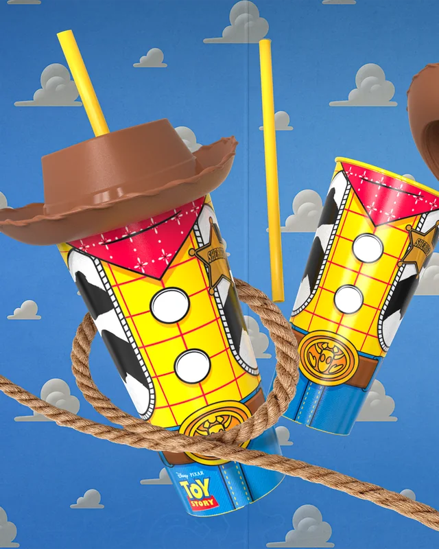 Copos do Woody, de Toy Story